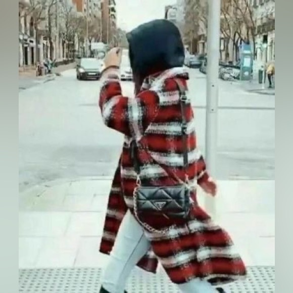 ZARA long plaid shacket s - Picture 10 of 10